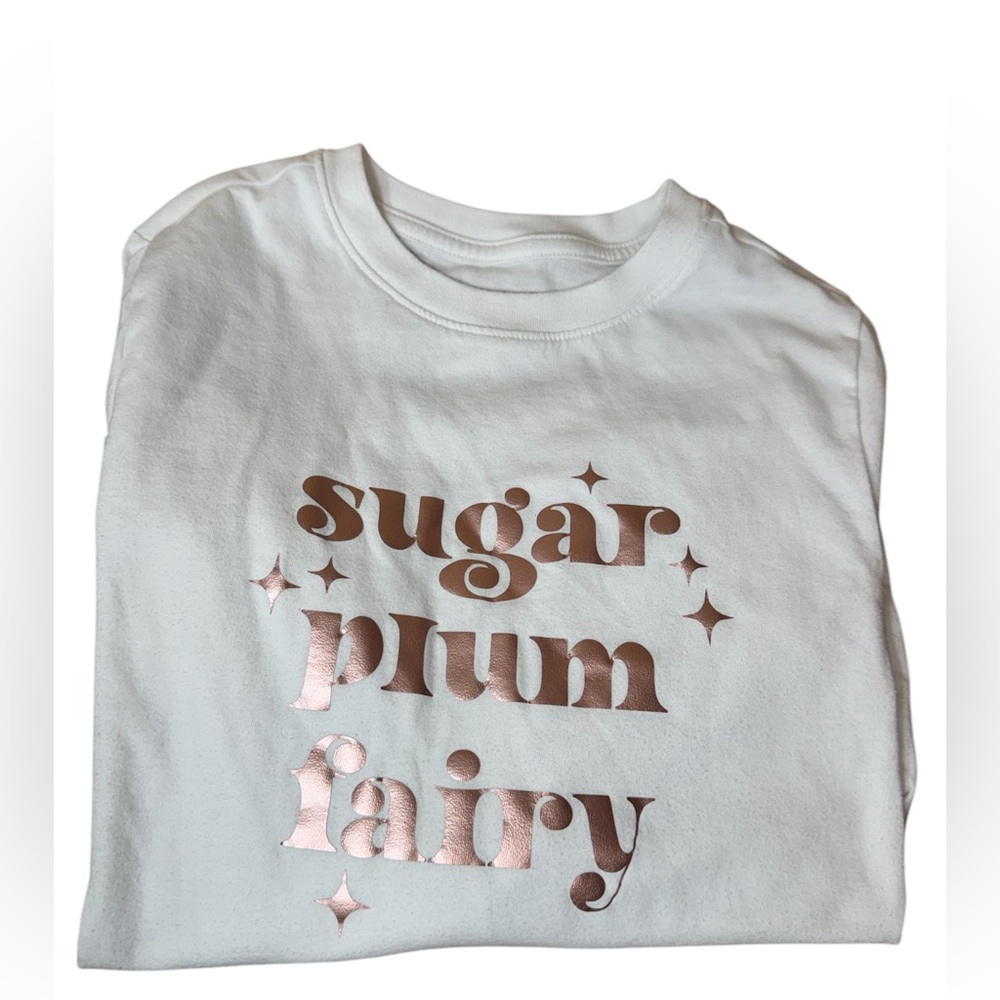Cat & Jack Girl's Long Sleeve Shirt Sugar Plum Fairy Size S 6/7